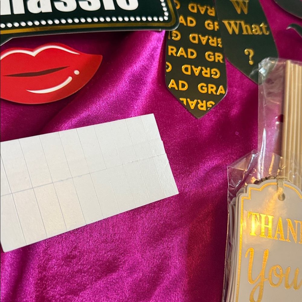 Graduation Photo Booth Props Set - Black & Gold - Picture 4 of 6